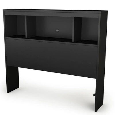 Spark Twin Bookcase Headboard - Pure Black