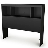Spark Twin Bookcase Headboard - Pure Black
