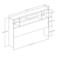 Double Bookcase Headboard Spark