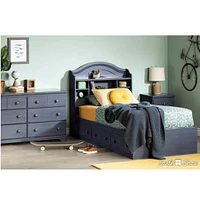 Headboard Twin With Storage Summer Breeze - Blueberry