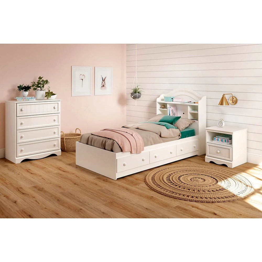 Savannah 4-Drawer Chest - Pure White