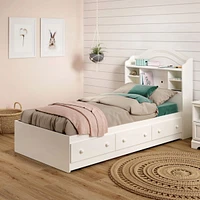 Savannah Lit matelot Simple 3 tiroirs - Blanc