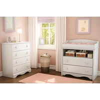 Commode 4 Tiroirs Angel - Blanc Solide