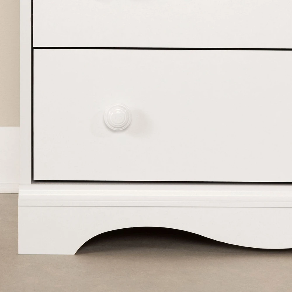 Commode 4 Tiroirs Angel - Blanc Solide