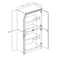 4-Door Storage Cabinet - Morgan Royal Cherry