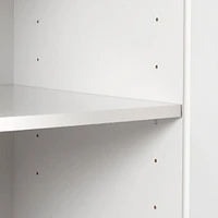 Armoire de Rangement 2 Portes - Morgan Blanc Solide