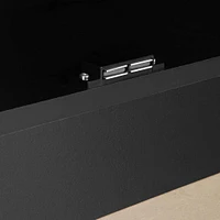 Armoire de Rangement 2 Portes - Morgan Noir Solide