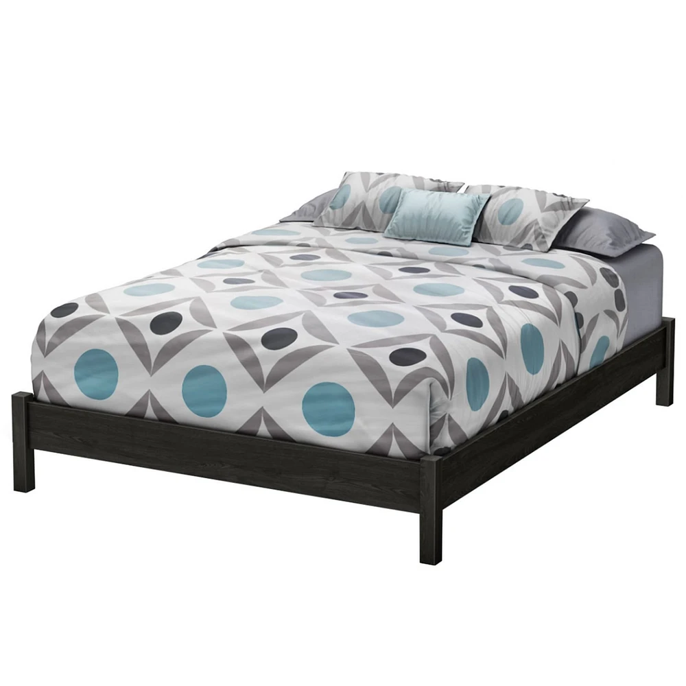 Step One Queen Platform Bed on Legs - Gray Oak