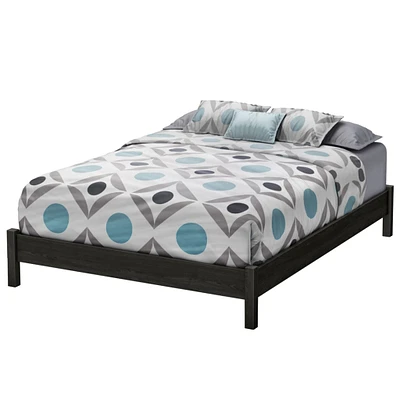 Step One Queen Platform Bed on Legs - Gray Oak