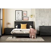 Step One Queen Platform Bed on Legs - Gray Oak