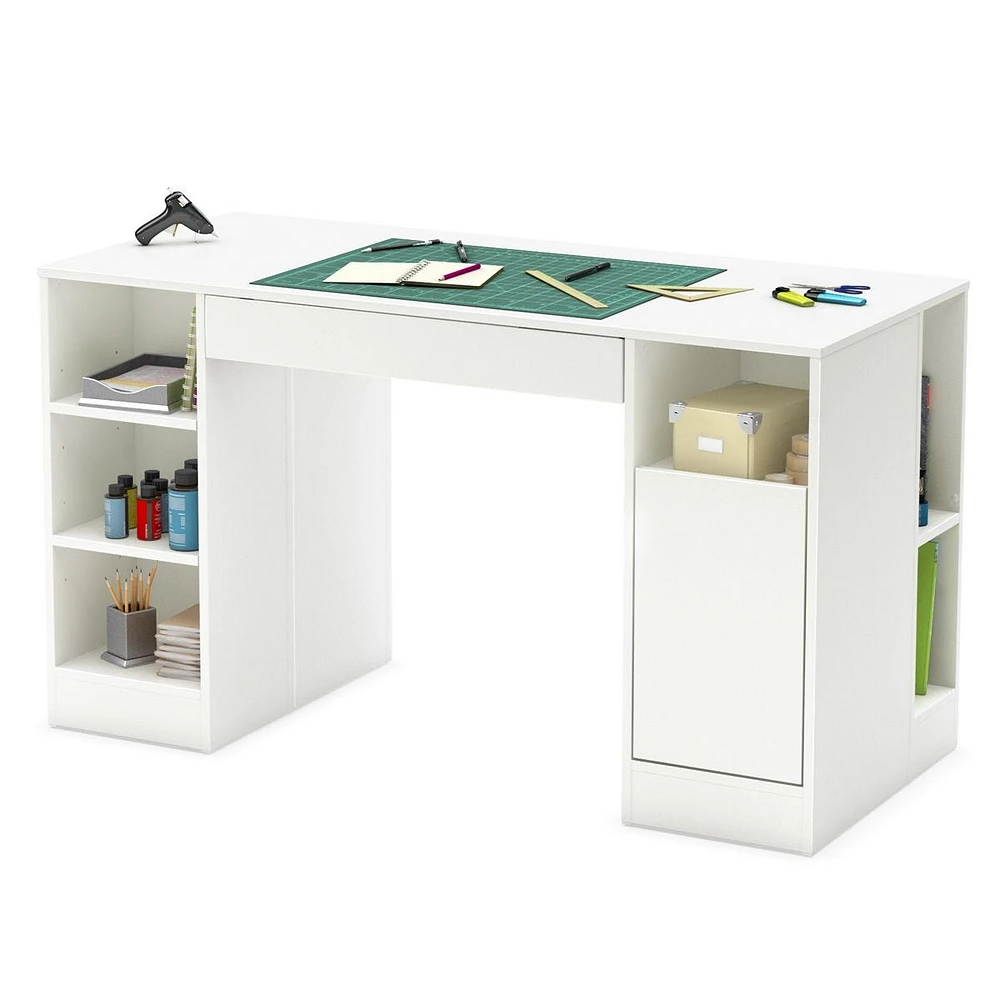 Table de Travail Crea - Blanc Solide
