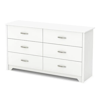 6 drawers chest white fusion