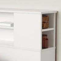 Fusion Double/Queen Bookcase Headboard - Pure White 