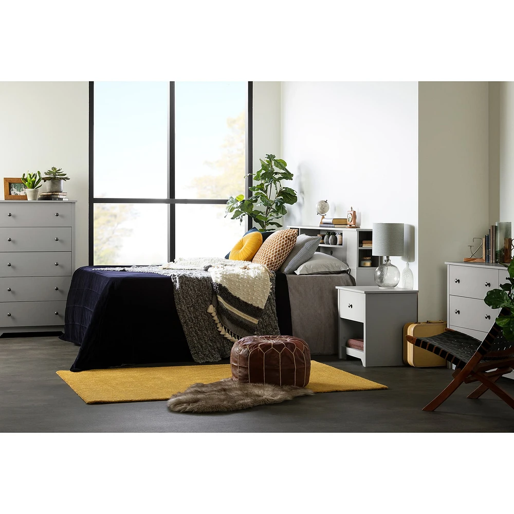 Commode 5 Tiroirs - Vito Gris clair