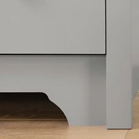 Commode 5 Tiroirs - Vito Gris clair