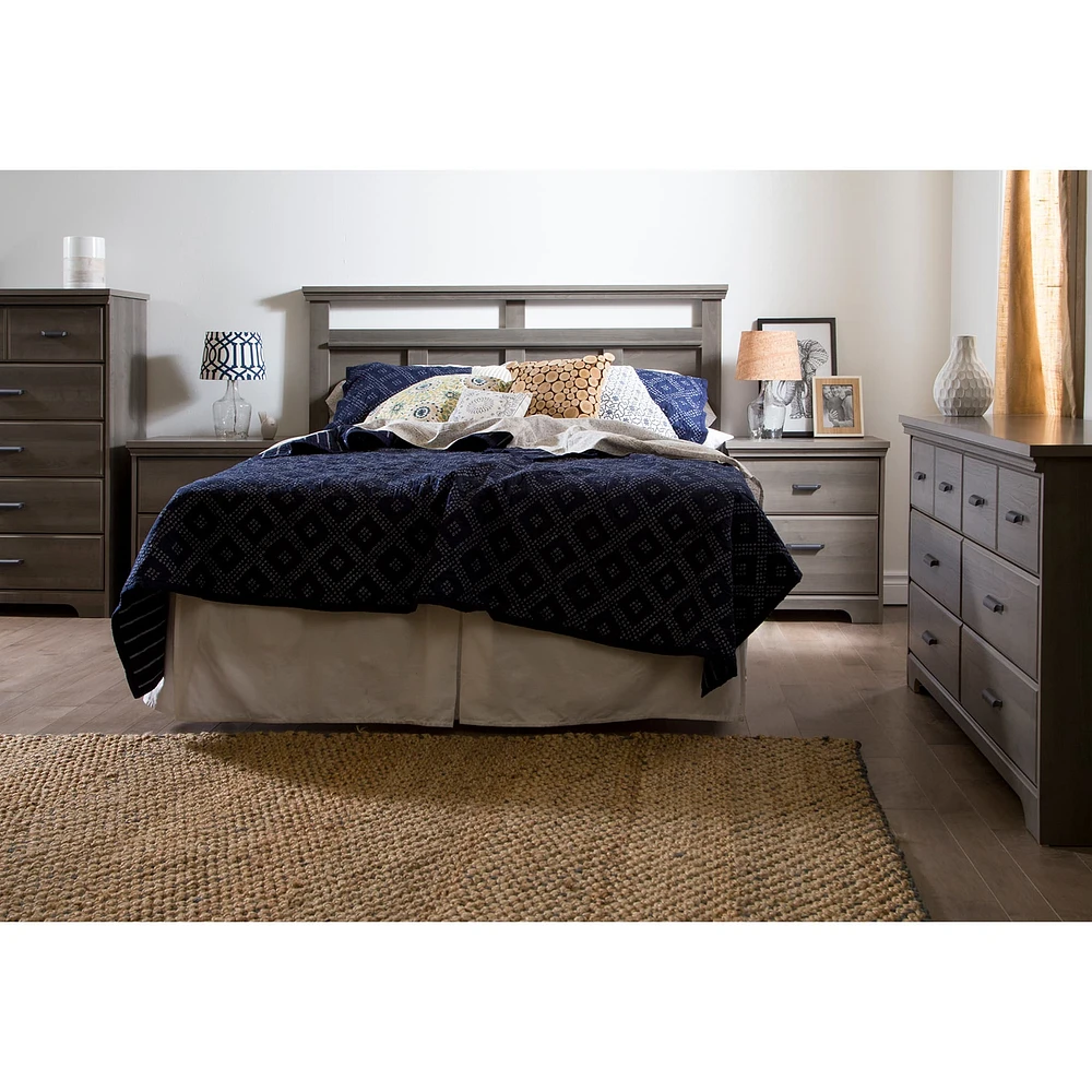 6-Drawer Double Dresser - Versa Gray Maple