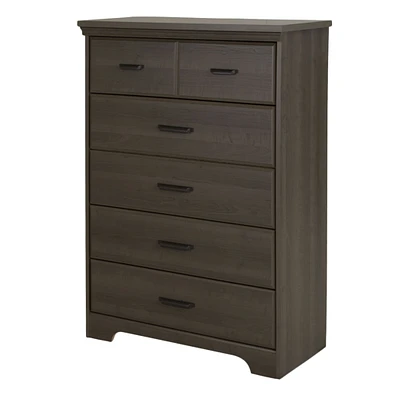 5-Drawer Chest - Versa Gray Maple