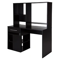 Bureau de Travail pour Ordinateur - Annexe Noir Solide