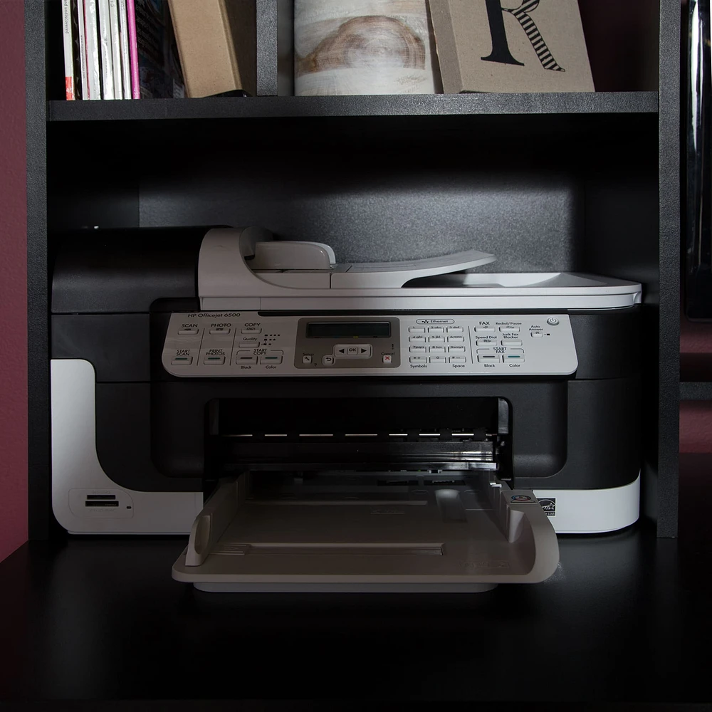 Bureau de Travail pour Ordinateur - Annexe Noir Solide