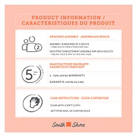 Bureau de Travail pour Ordinateur - Annexe Noir Solide