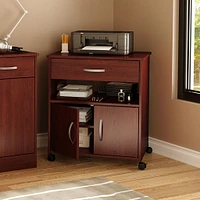 Printer Cart on Wheels - Axess Royal Cherry