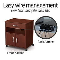 Printer Cart on Wheels - Axess Royal Cherry