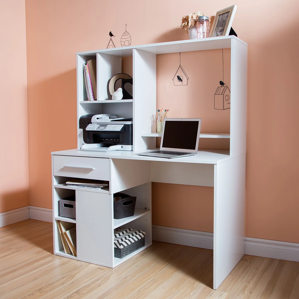 Home Office Computer Desk - Annexe Pure White