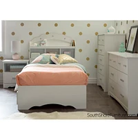 Tiara 6-Drawer Double Dresser - Pure White