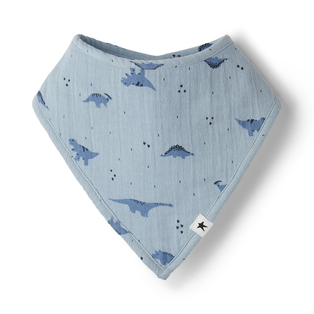 3-Pack Organic Cotton Bibs - Dinos