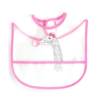 Bib Set of 3 - Pink Giraffe