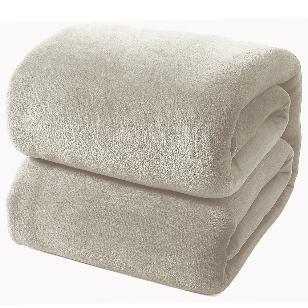Couverture 80x88 Peluche Taupe