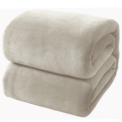 Couverture 80x88 Peluche Taupe