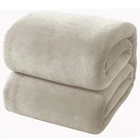 Couverture 80x88 Peluche Taupe