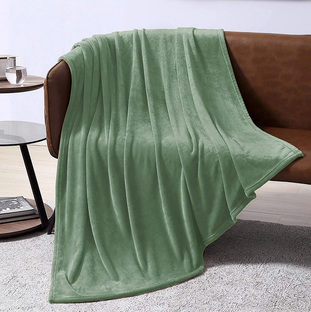 Couverture 80x88 Peluche VertN