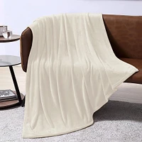 Couverture 60X80 Peluche Crème