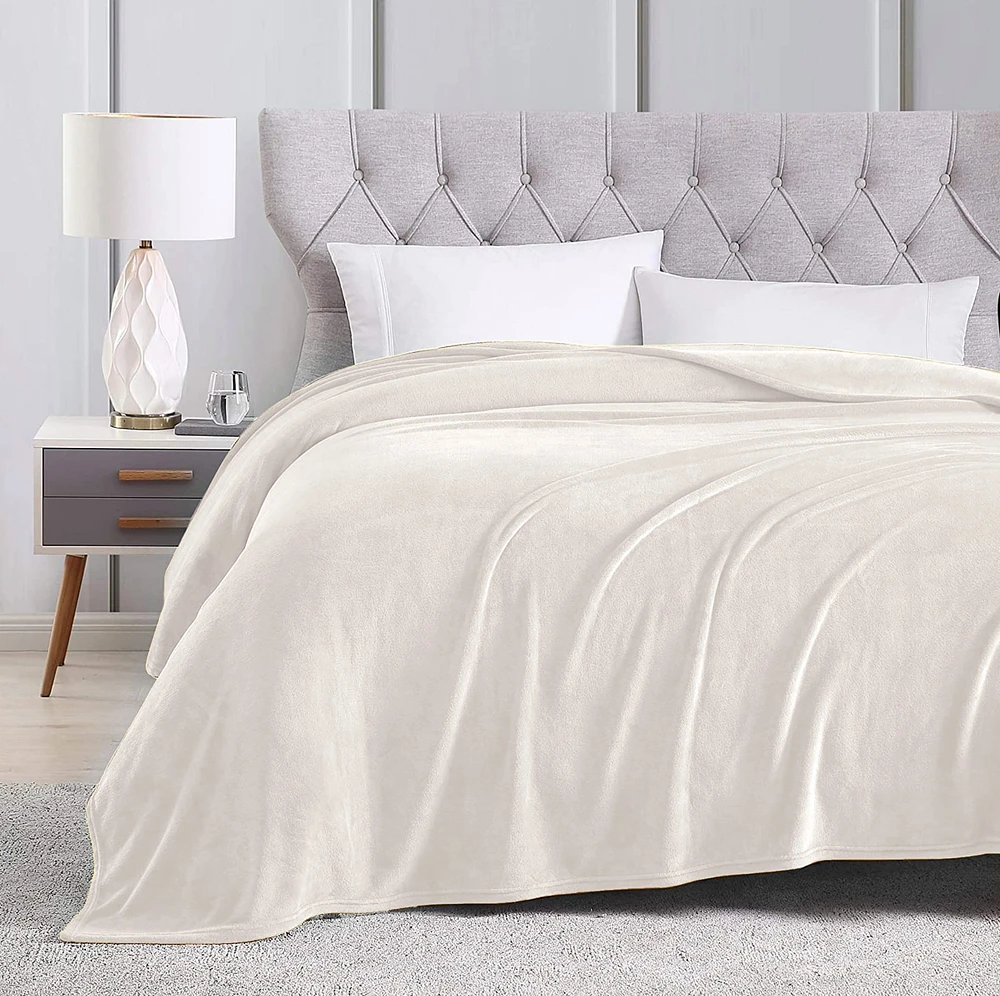 Couverture 60X80 Peluche Crème