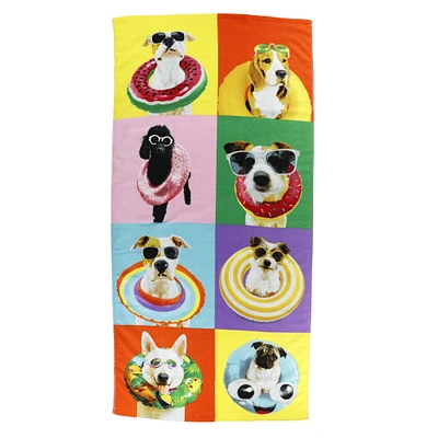 Beach Towel - Funny Dogs