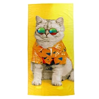 Serviette de Plage - Chat Cool