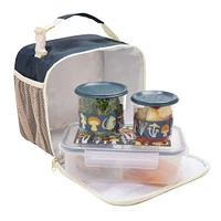 Super Zippee Lunch Tote - Mostly Mushrooms