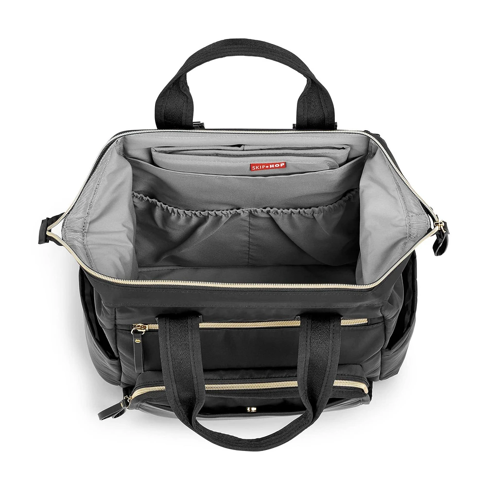 Sac à Couches à Dos - Noir