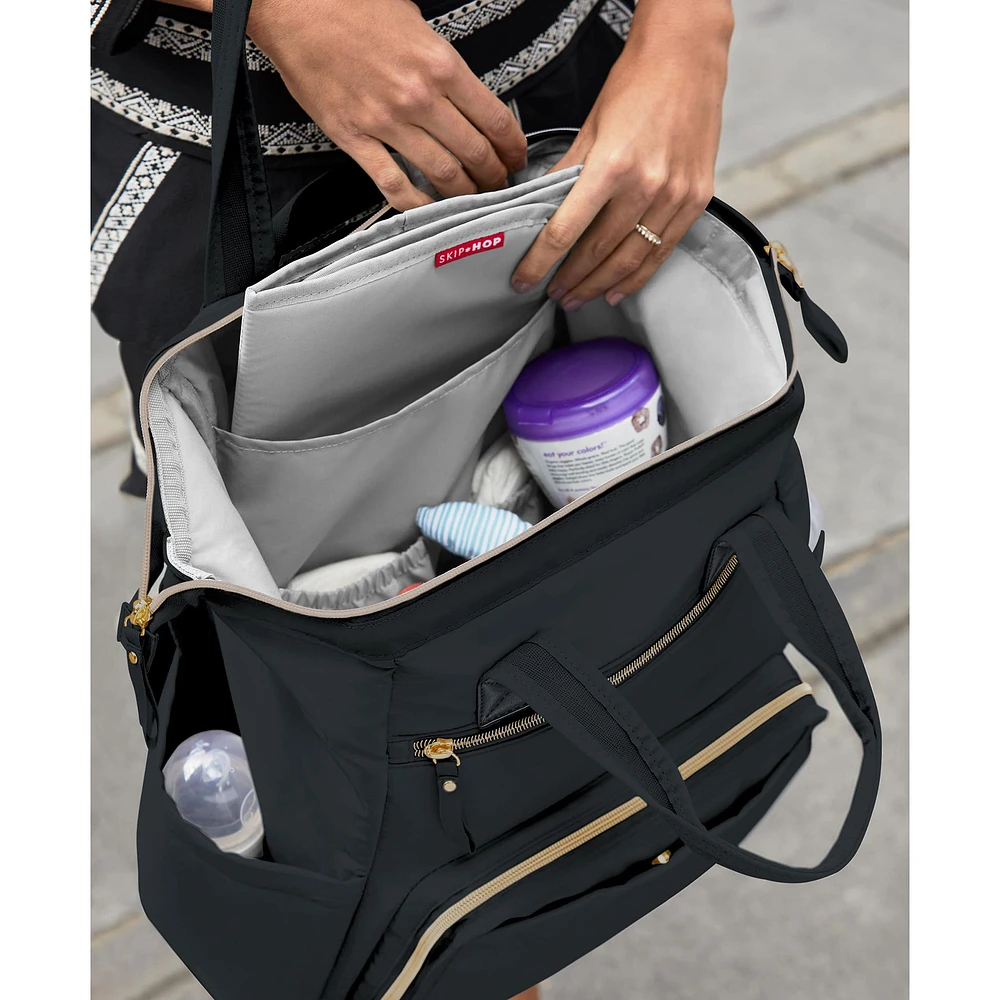 Sac à Couches à Dos - Noir