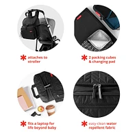 Forma Backpack Diaper Bag - Black