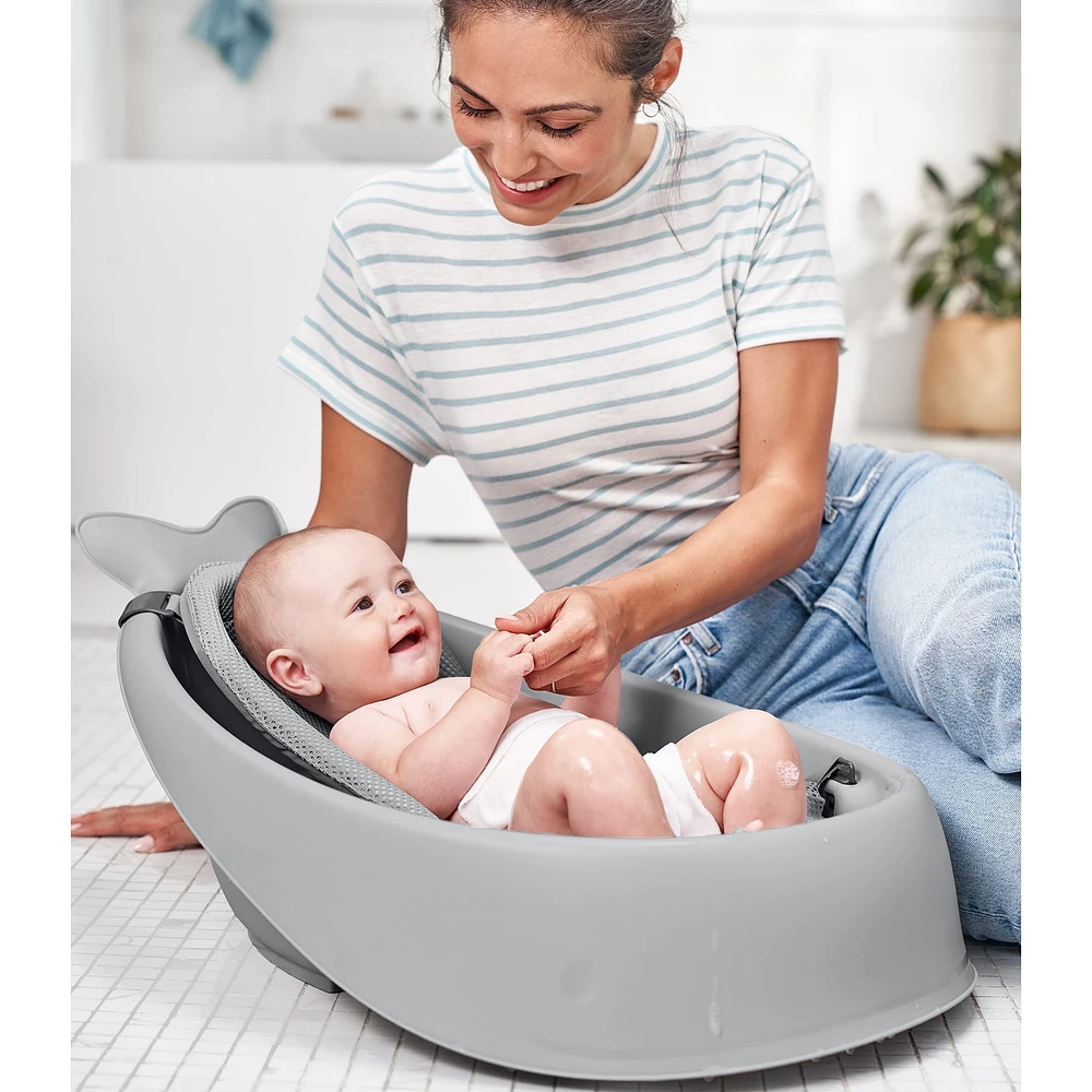Bain 3 En 1 Smart Sling - Baleine Grise