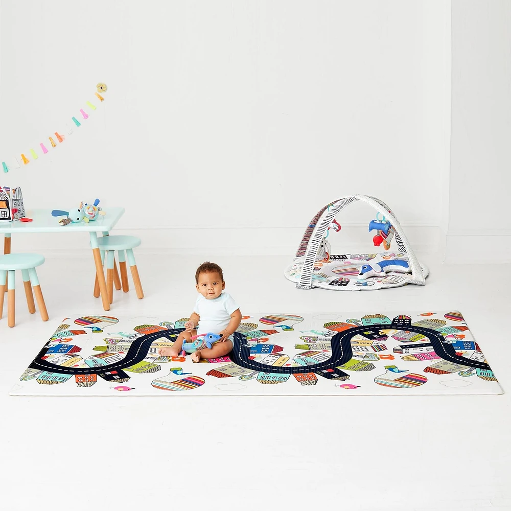 Doubleplay Reversible Playmat - Vibrant Village