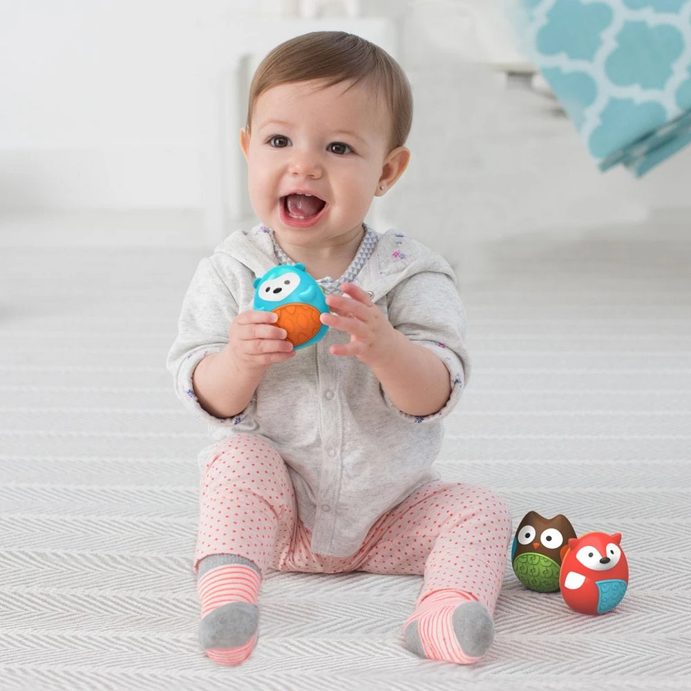Explore and More Egg Rattles Baby Toy Trio - Multi Animals
