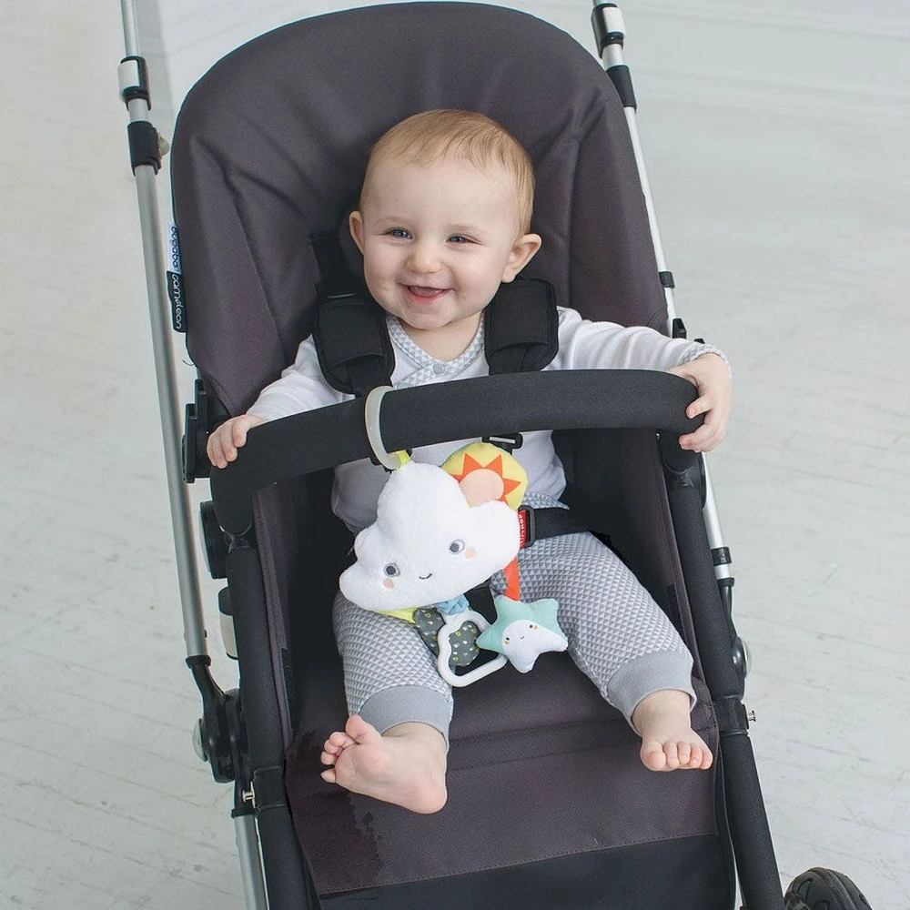 Silver Lining Cloud Jitter Stroller Baby Toy