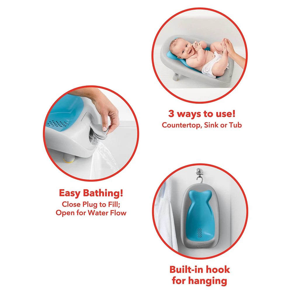 Bain Inclinable Moby - Gris / Bleu