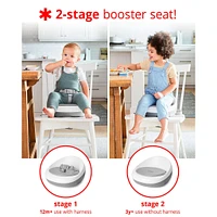 Sleek Seat Booster - Grey / White
