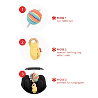 3-In-1 Montessori-Inspired Stroller Toy