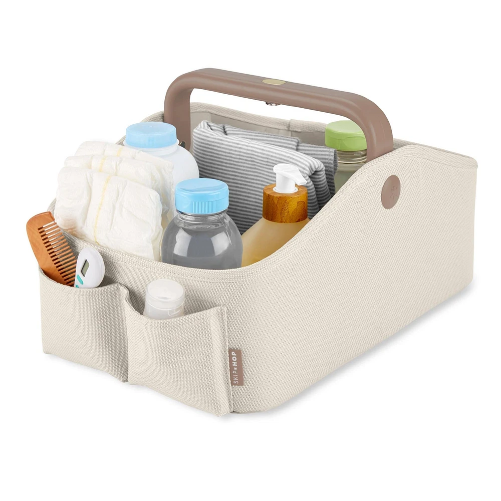 Nursery Style Light-Up Diaper Caddy - Oat